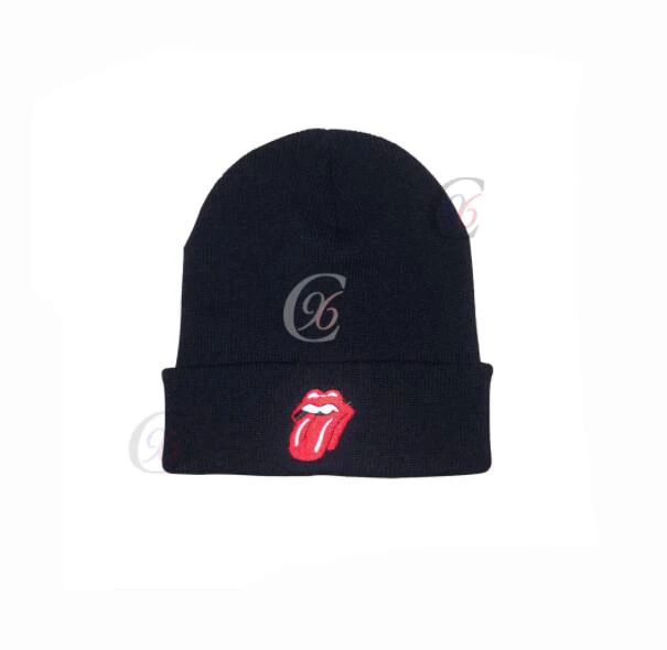 Chengxing acrylic simple bobble hat knitting pattern knitted beanie patterns for men kinting hat