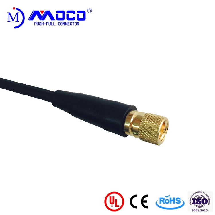 RG174 RG316  NDT cable Microdot 10 32 L5 M5 male connector