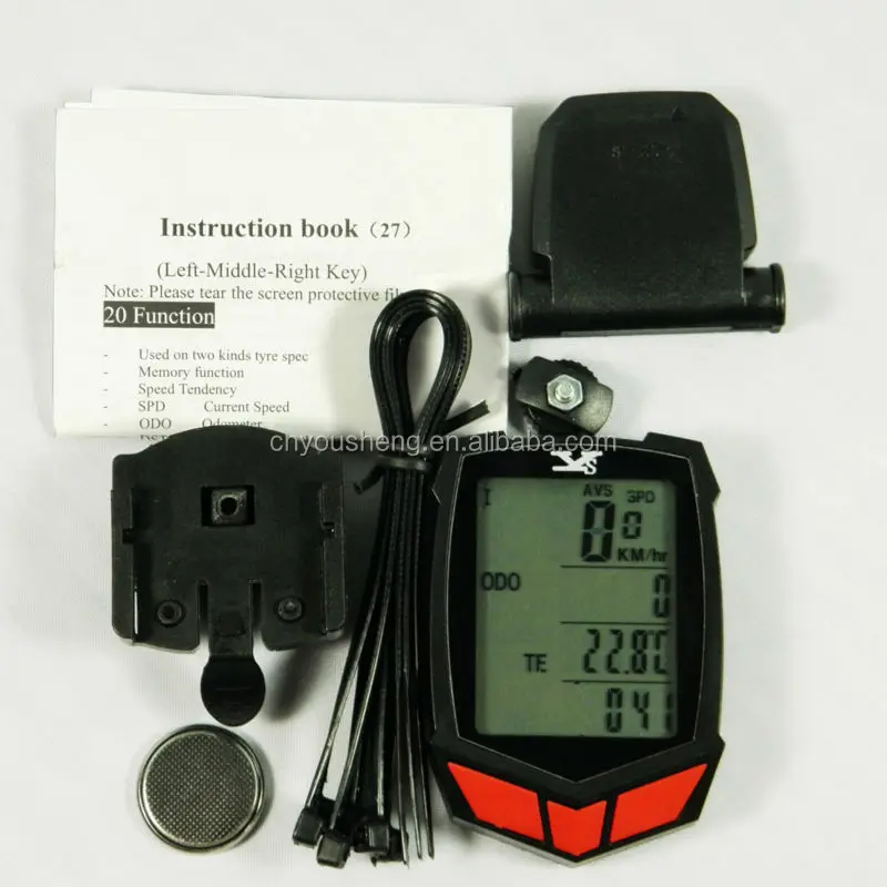YS 661 wireless exercise bicycle computer digital multi function high quality speed odometer