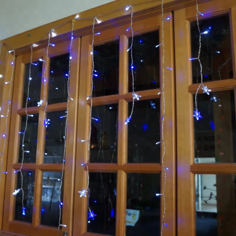 Rain Drop LED Falling Icicle Dripping String Lights for Christmas