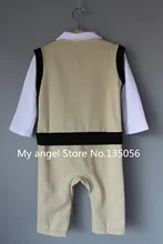 Retail 2015 100 cotton baby boy roupas de bebe Critical gentleman bow long sleeve baby boy