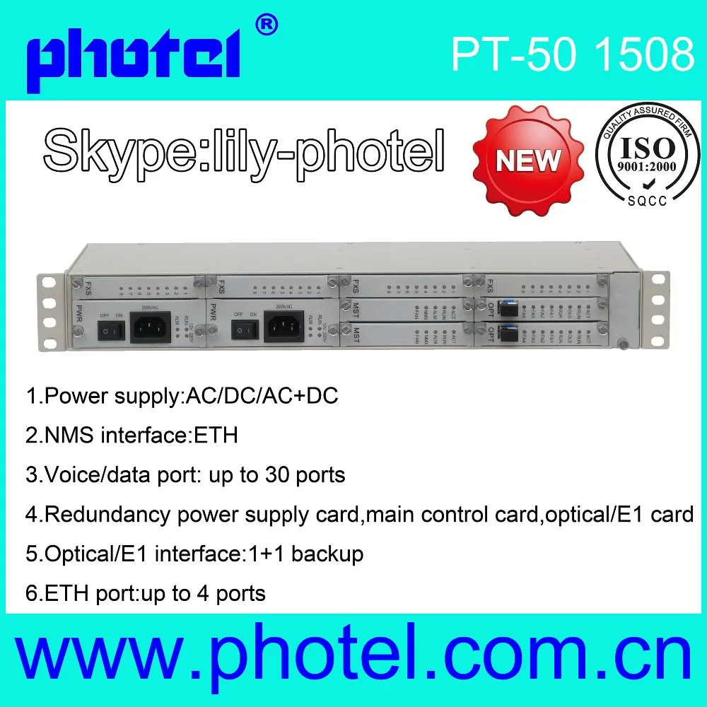 
1~30ch FXO/FXS to Fiber, Phone over Fiber PCM Multiplexer 