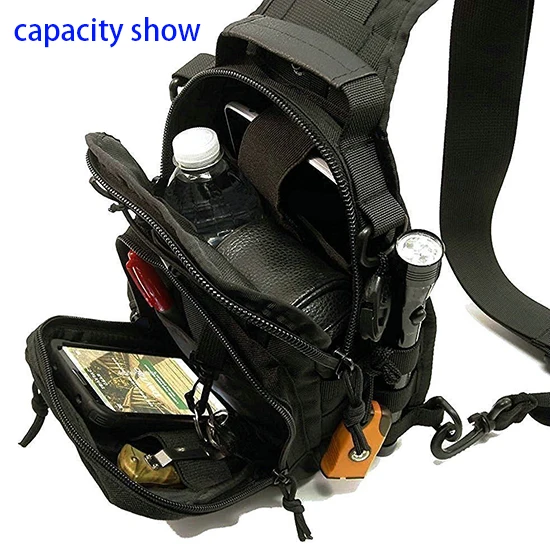 
Camping Military Tactical Daypack Single Shoulder Messenger Bag Sport Pack Sling Chest Bag 