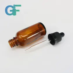 Blue clear amber green 30ml glass bottle dropper bottle with childproof cap