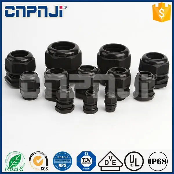 waterproof electrical cable ip68 gland size for cables pg size cable glands