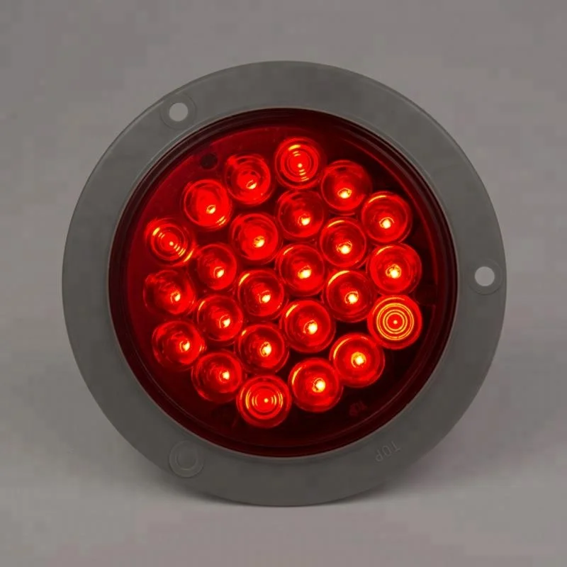 
4 Inch Round Grommet Mount LED Lights Stop Turn Tail Lights 