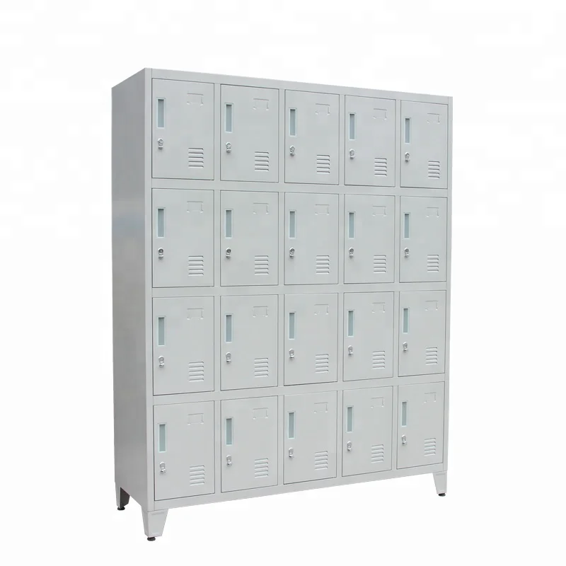 20 Door Metallic horizontal metal sports electronic gym school small metal locker