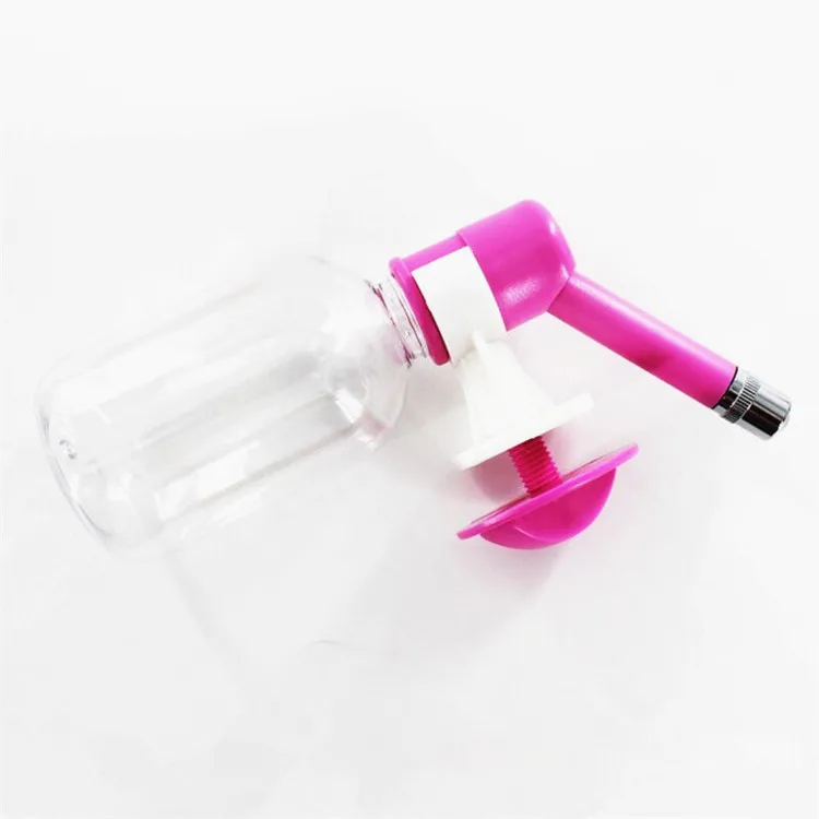 Wholesale 300ML Hanging Cage Dog Water Bottle Head Pet Water Drinking Dispenser