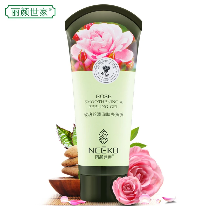Nceko exfoliator whitening face wash with green tea & rose & milk & lavender