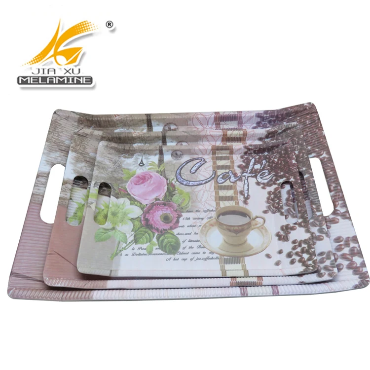 
China Manufacturer Wholesale Factory price creative new design melamine tray 