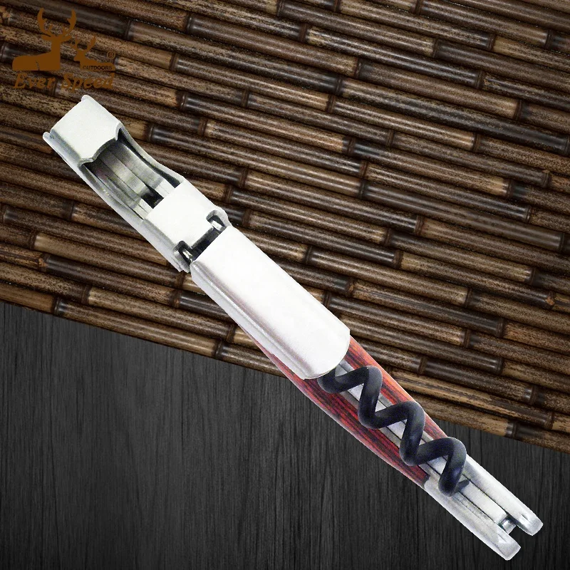 Fancy Multi functional Promotional wood handle bottle opener