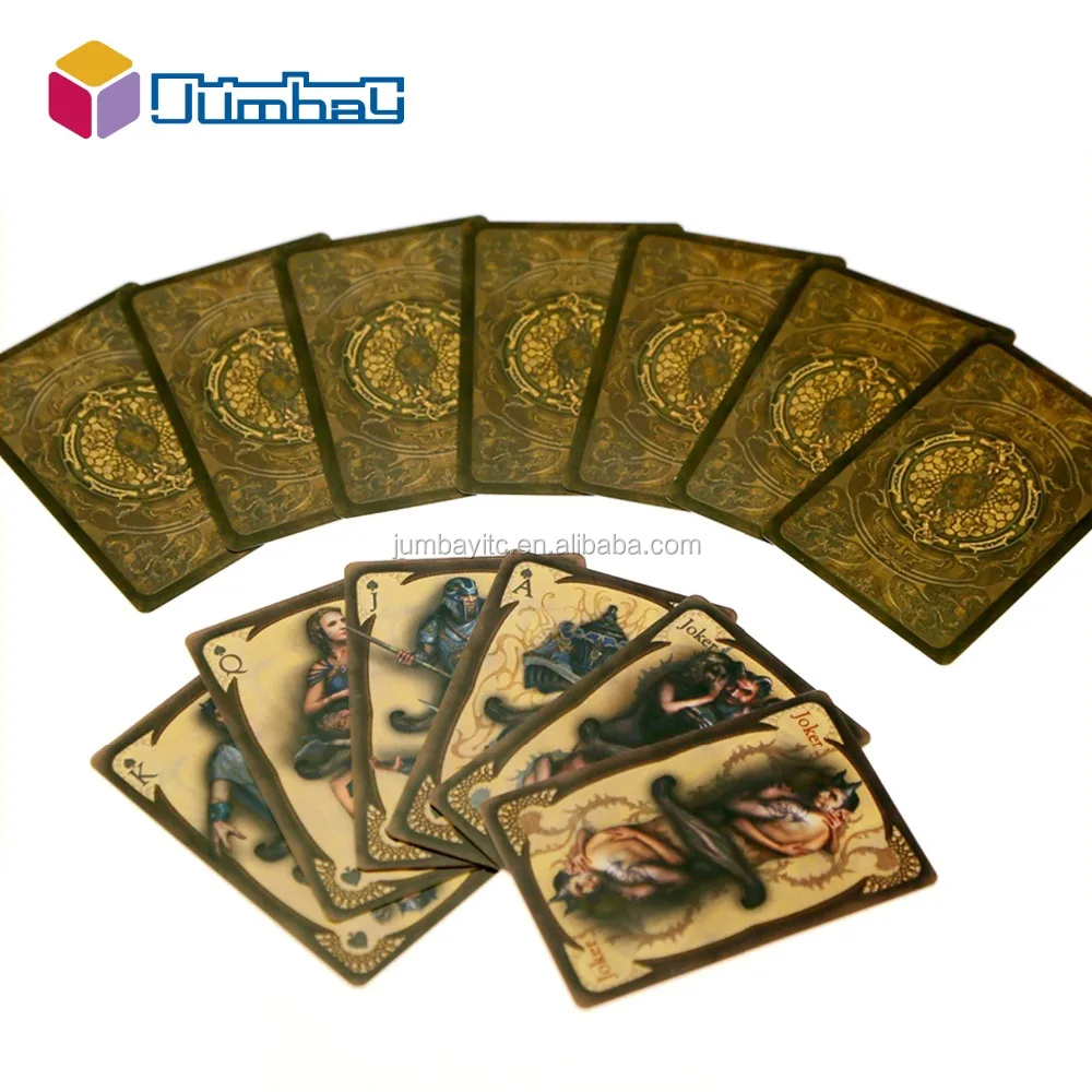 Custom Printing Novelty Poker Card Game Make League of Legends Playing Cards Plastic Cards Pvc Jumbay OEM LOGO Normal 1000pcs