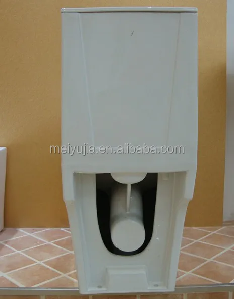 Foshan Meiyujia square white color bathroom one piece toilet bowl