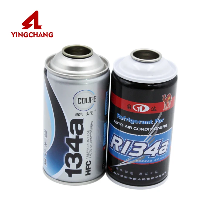 Заводская Высококачественная банка для упаковки нефтяного газа r600a 134a пустой хладагент r134