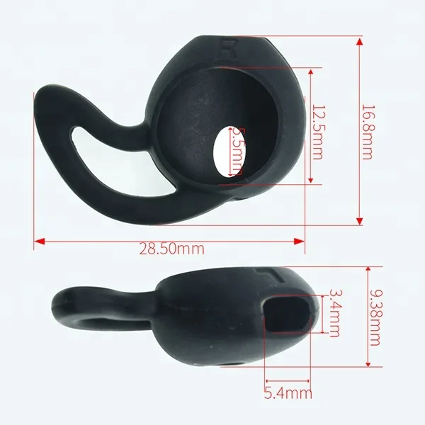 HZ-026 Wholesale High Quality Silicone Ear Hooks Ear Tips For Iphone Earphone