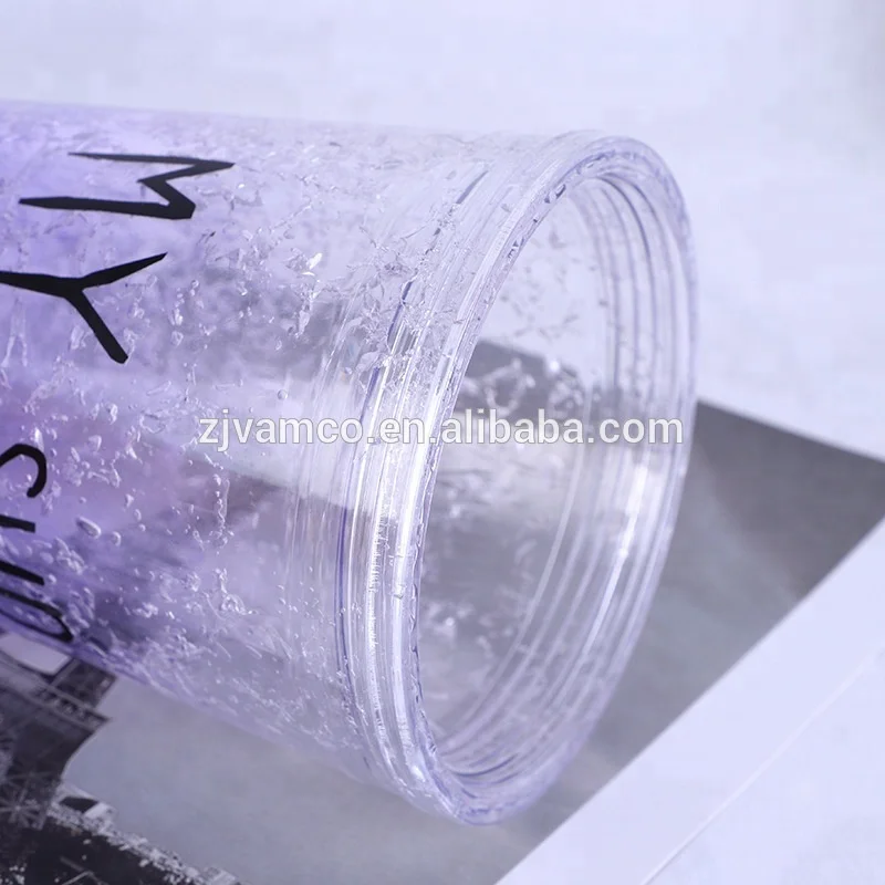 Children Straw Cup Plastic Ice Cup 16 oz