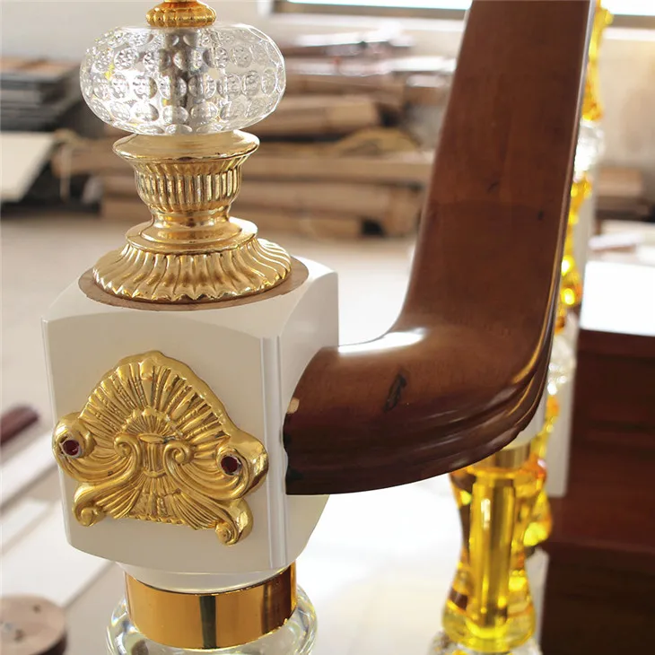 
Indoor Wooden Crystal Balusters for House Decoration 