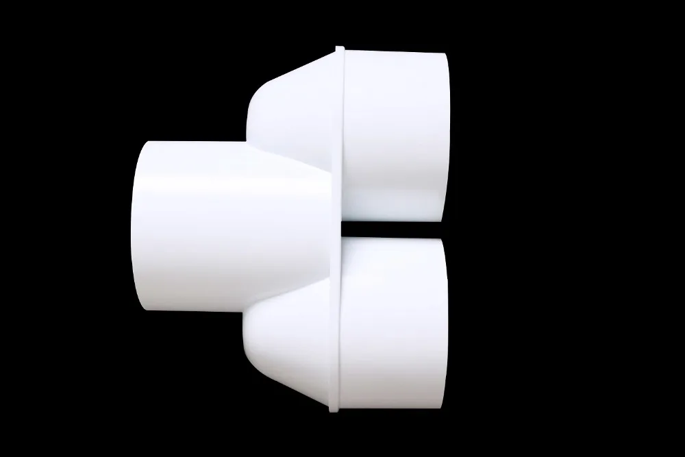 Manifold Wye Schedule 40 PVC Pipe Fittings / White PVC 3 Way Corner