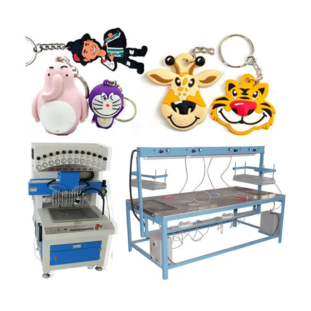 Maquinas para hacer llaveros de goma (исп машины для изготовления резиновых брелки для ключей