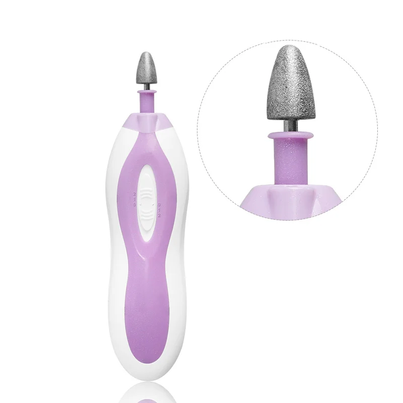 
Low noise battery drive two-way rotation multiple grinding heads nail care kit electric manicure pedicure set 