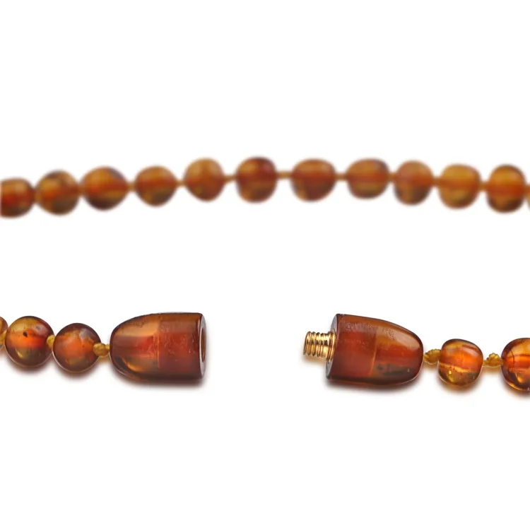 DY Best gift for baby Ember  Teething necklace safty closure baltic real Ember baroque Ember necklace for kids