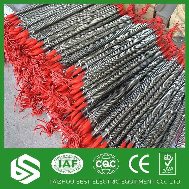 110 В, 220 В взрывозащищенные оребренных труб нагреватель для отопления резки бар, горячая печать