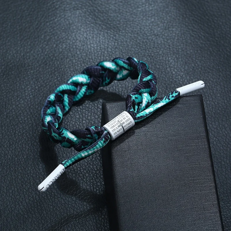 handmade cross colors make red weave cotton string bracelet adjustable