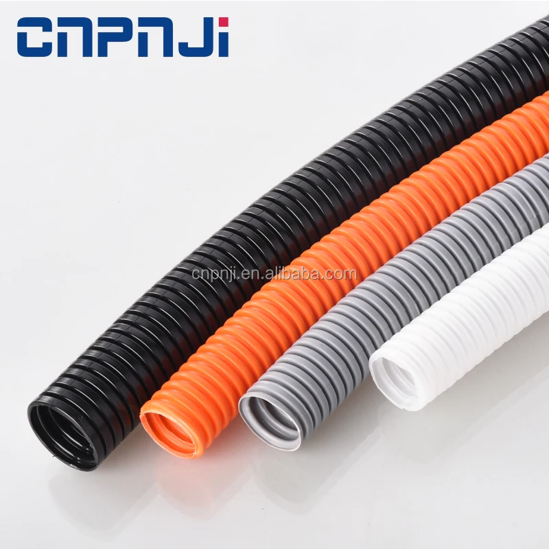 China PJ PA6 AD54.5 Plastic And Nylon liquid tight flexible conduit pipe Corrugated Tube