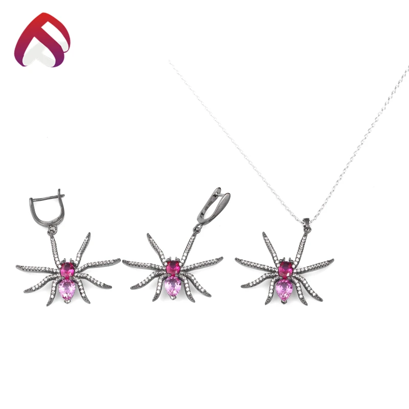 Профессиональный поставщик ювелирных изделий уникальный дизайн серьги и ожерелье комплект ювелирных изделий