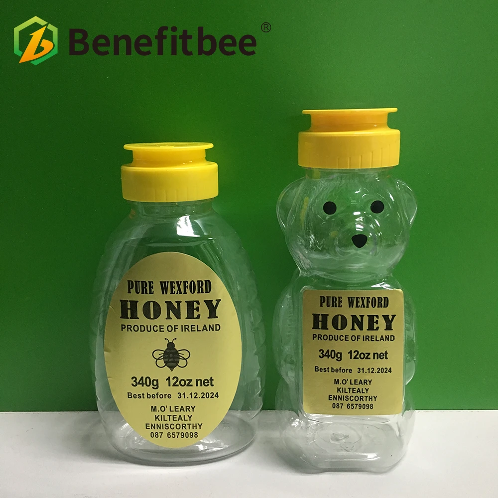 200g 250g 500g 1000g Packaging Bottles Honey Bear Jar Plastic Honey Bottles For Honey