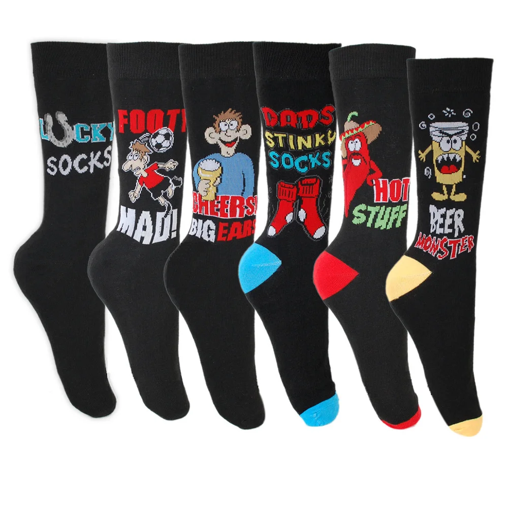 MENS FUN NOVELTY SOCKS UK 6-11 Footy Beer Stinky Dad Cheers Joke Gift CHRISTMAS