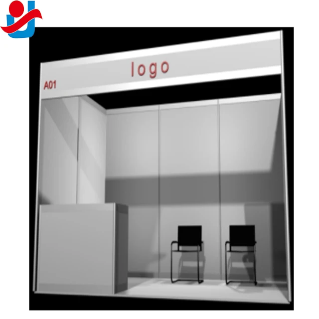 standard exhibition size of display shelf for trade shows /exhibit  booth for  canton fair in guangzhou