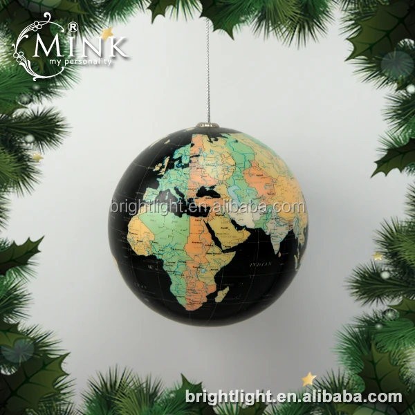 
best-selling decorative map christmas ball 