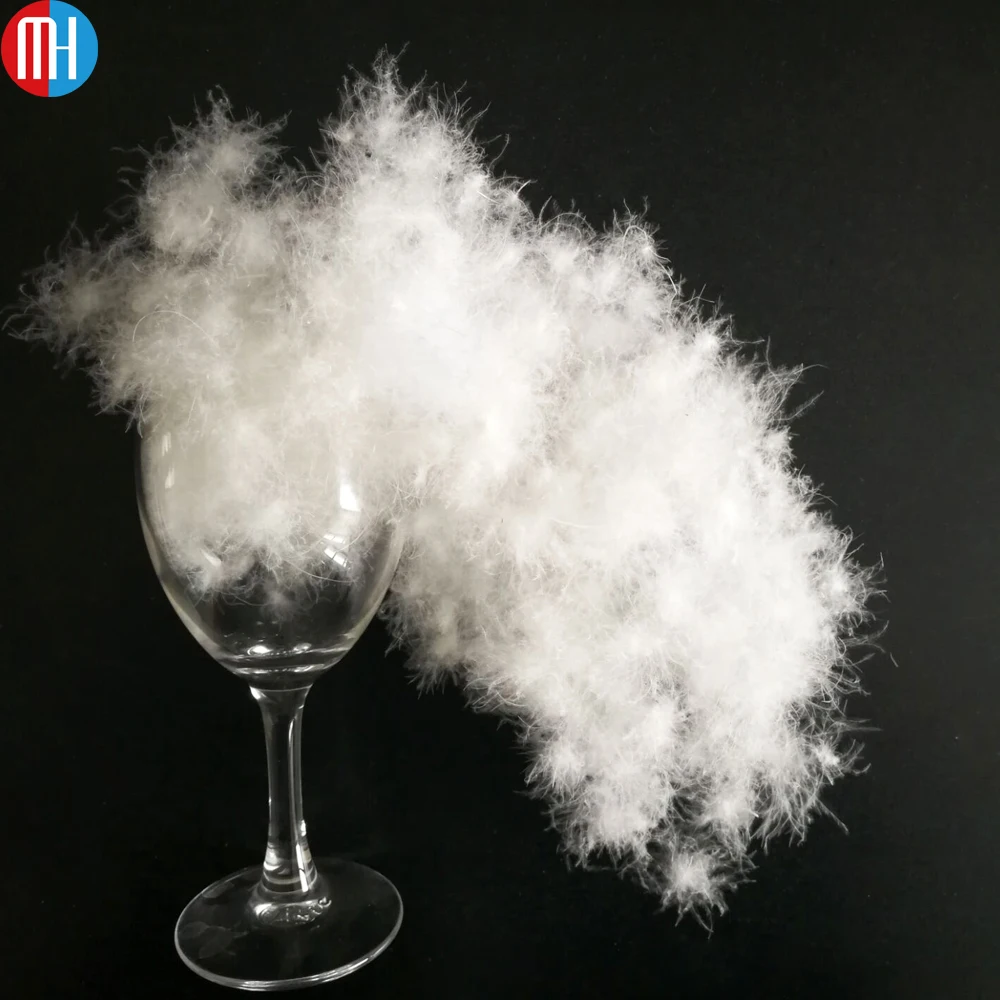 
RDS washed white duck down feather for filling 90% 