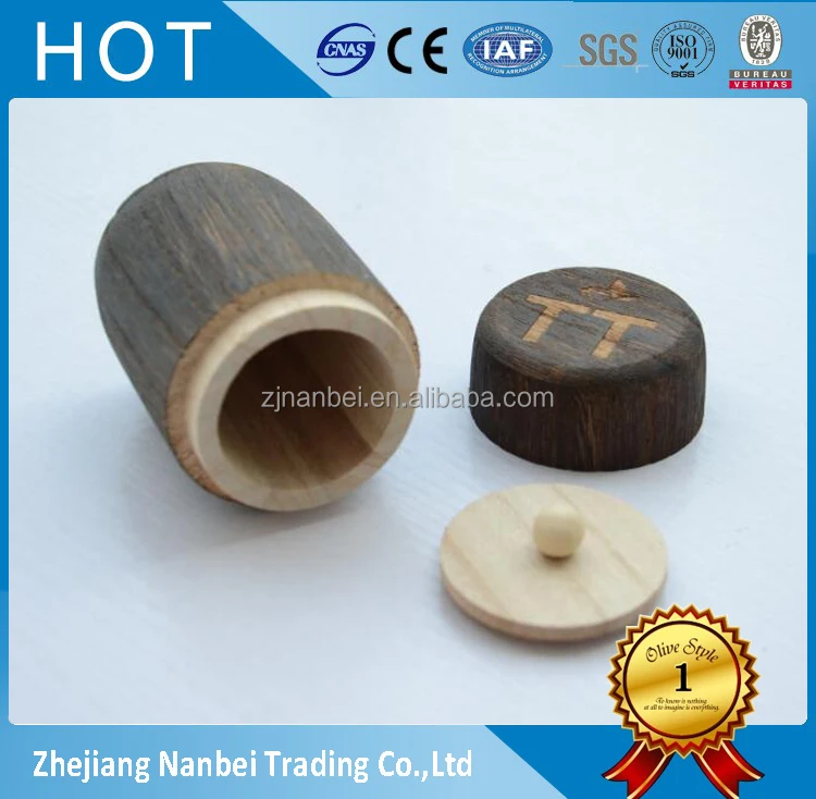 2024 Custom logo small vintage wooden tea box carbonized wood tea caddy burned effect