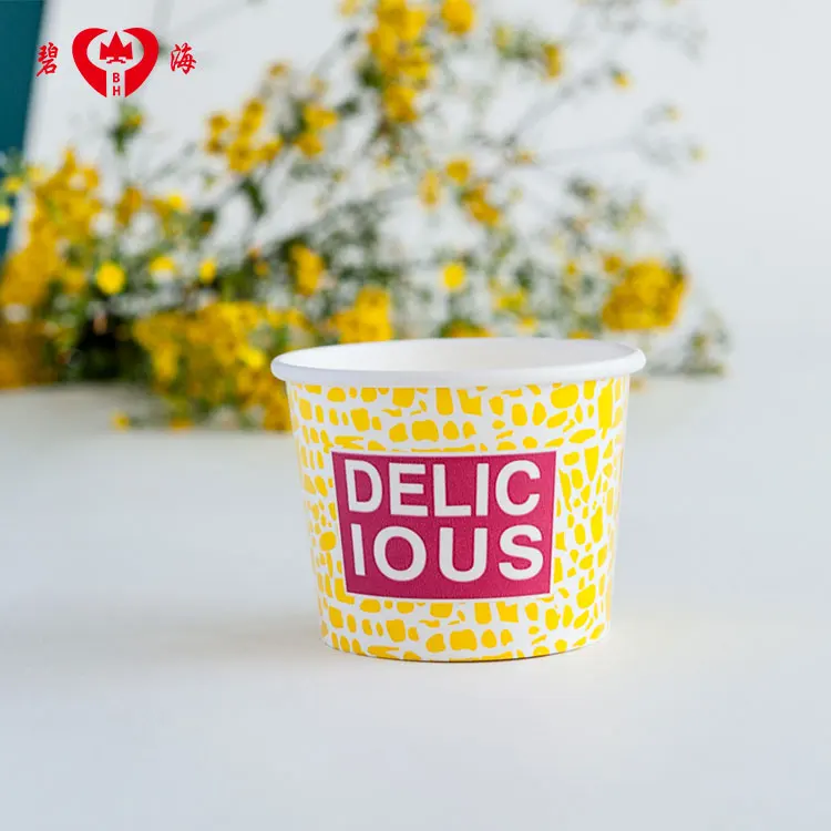 quick delivery logo print paper container bowl for restaurant