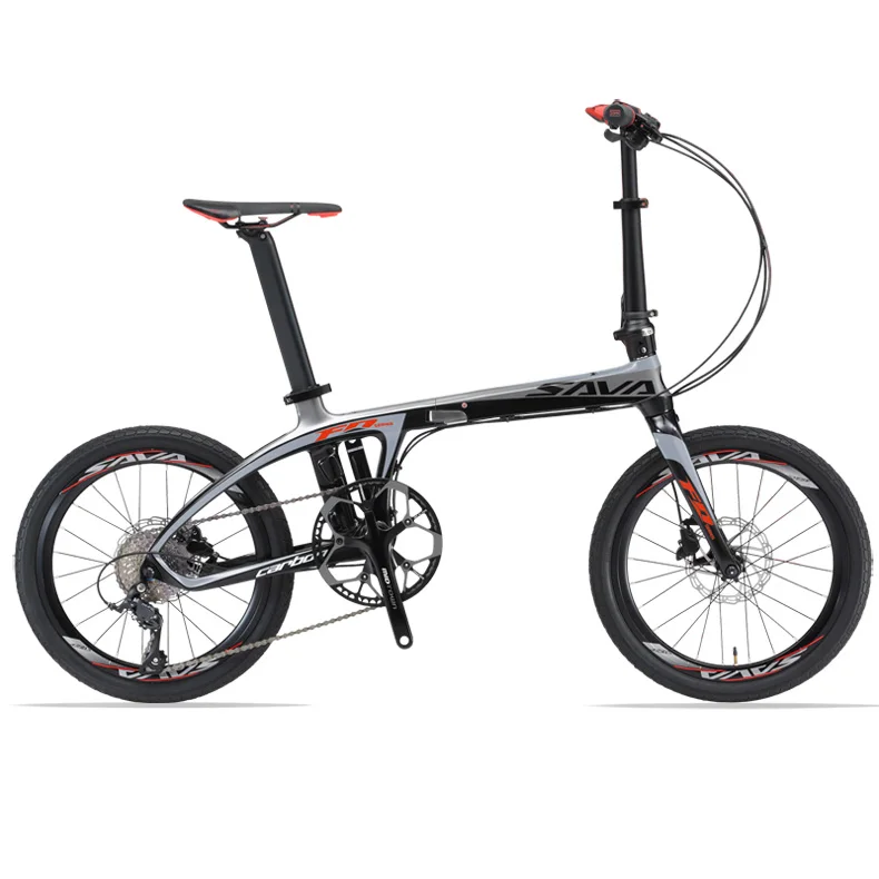 20 inch Carbon Road Bike Double Disc Brake 22 speed Folding Bike Men and Women Bicycle