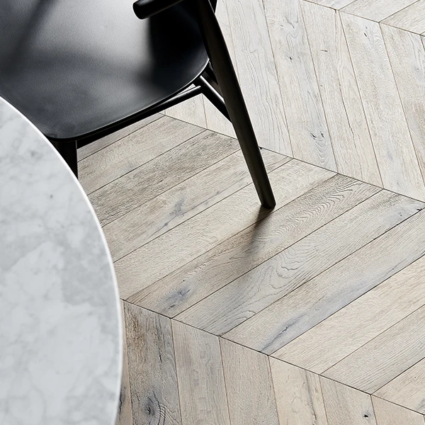 Engineered Hardwood Flooring chevron parquet Brushed wood parquet flooring