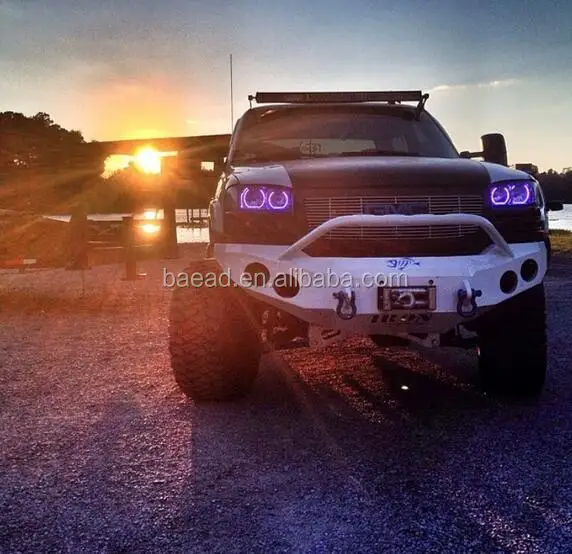 RGB Angel Eyes LED halo rings high quality car light 2006 GMC SIERRA