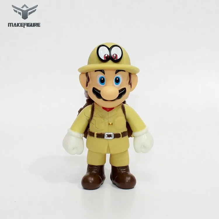 5 models of mario bro cartoon vinyl toy, old PC game character vinyl figure, ther miner mario cartoon custom vinyl toy