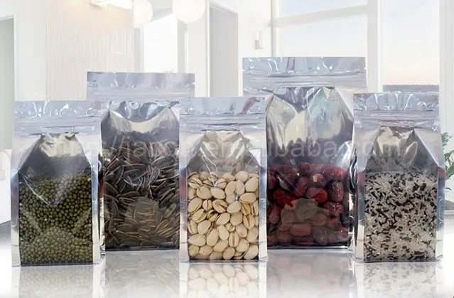 flat bottom aluminum foil cooking bags for sandwich for chips bags