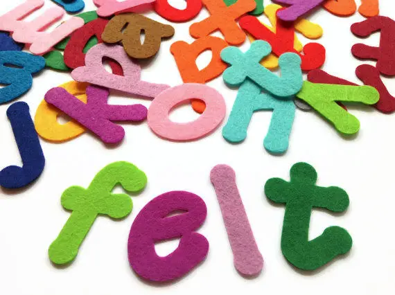 
Die Cut Craft Felt Letters 