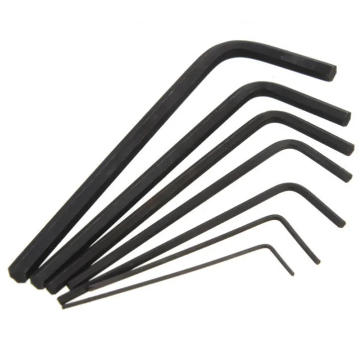 
different size of hex allen key wrench set with carbon steel 