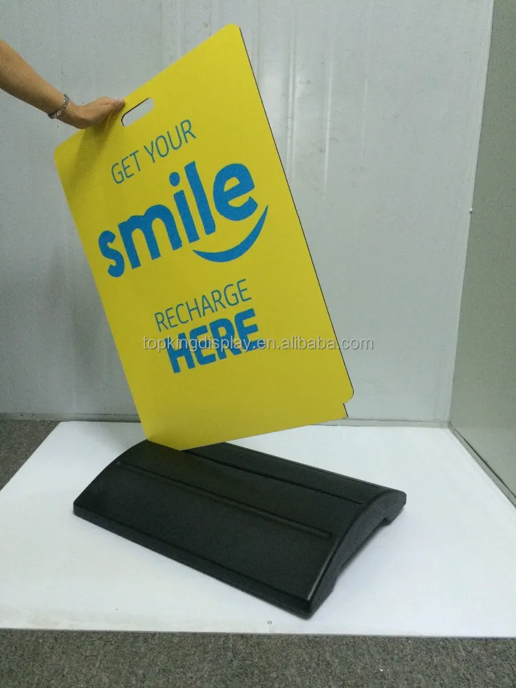 suzhou top king advertising outdoor 60*80cm portable sidewalk pavement sign