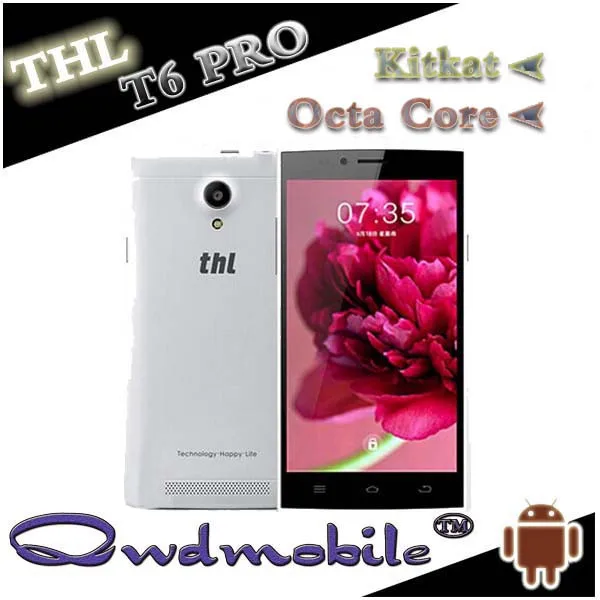 Thl мобильный телефон t6 про с 5,0 дюймовый mtk6592 окта- основных андроид 4.4os 1gb барана 8gb рум 8mp 2mp камеры
