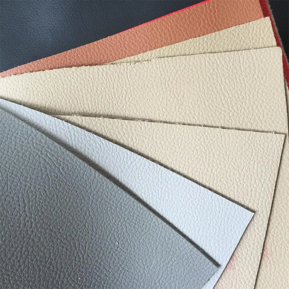 Faux leather Cheap rexine cloth price Synthetic Leather Fabric Artificial Sponge leather cloth