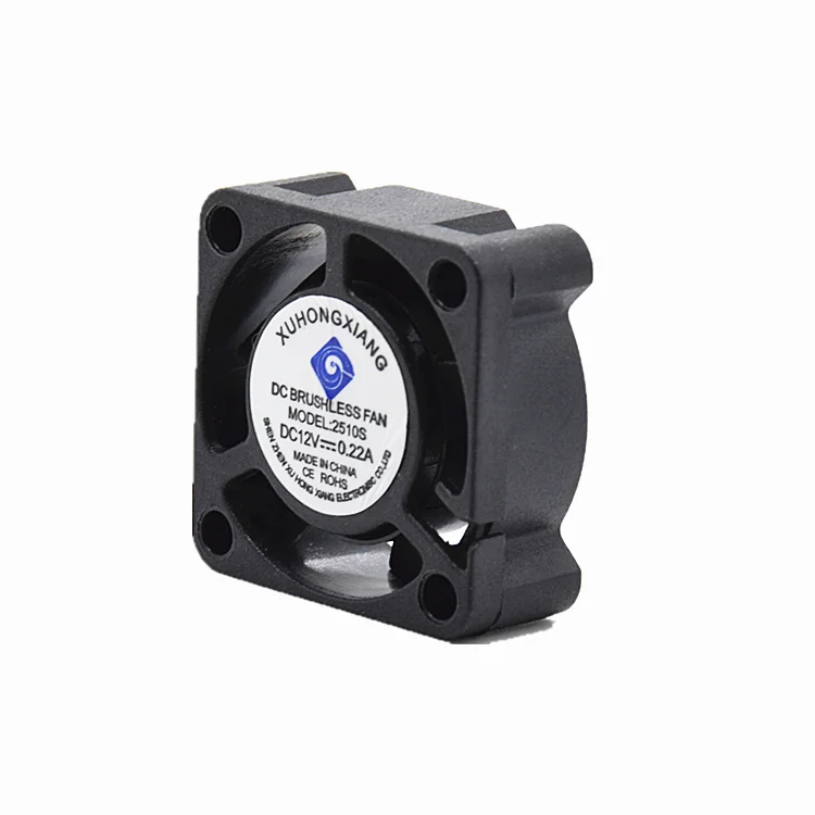 25mm dc brushless fan 25x25x10 mm 2510 5v 12 volt mini ventilateur cooling fan