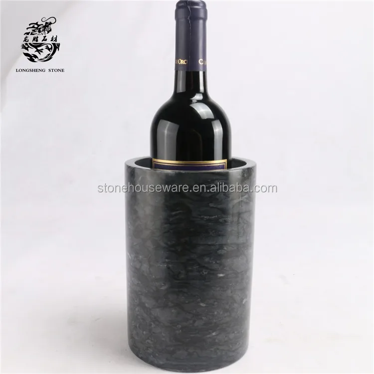 Nature Professional unique marble stone wine holder bottle ice cooler bucket chillers