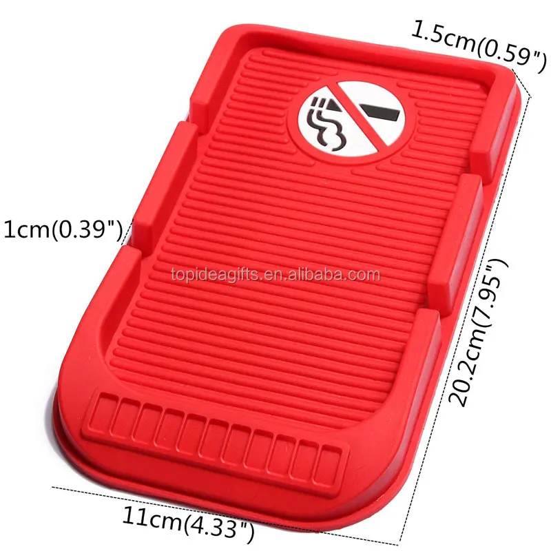 Factory Custom Logo Anti-Slip Silicone Car Phone Dashboard Pad Mat Hands-Free Cell Phone Holder for Car Rubber PVC Customized