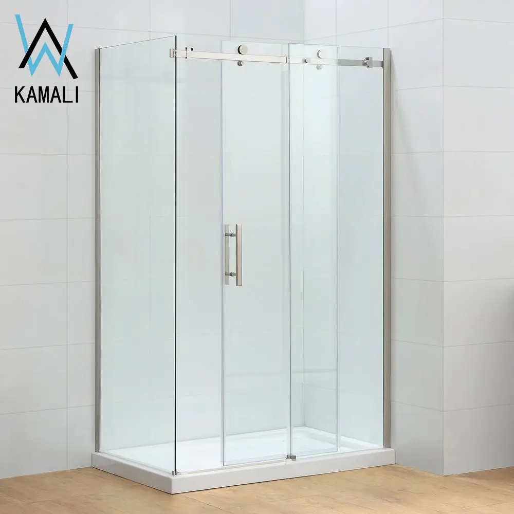  Гостиница оптовая продажа заводская цена настраиваемая скользящая квадратная душевая кабина из закаленного стекла